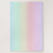 モダンカラフルグラディエント水色レインボー ジグソーパズル (縦)