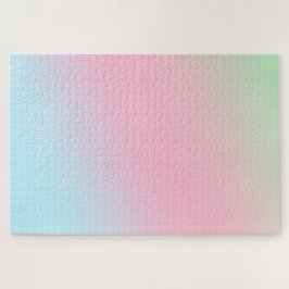 モダンカラフルグラディエント水色レインボー ジグソーパズル