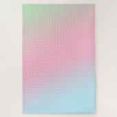 モダンカラフルグラディエント水色レインボー ジグソーパズル (縦)