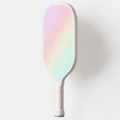 モダンカラフルグラディエント水色レインボー ピックルボールラケット (左)