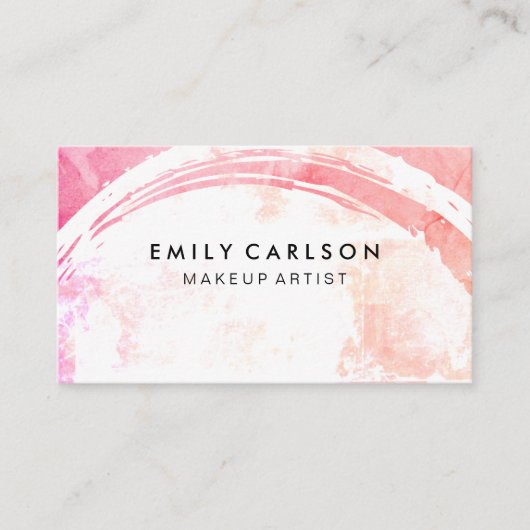 モダンカラフルグランジ 名刺 (正面)