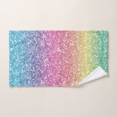 モダンカラフルグリッターグラデーション バスタオルセット (ハンドタオル)