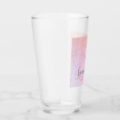 モダンカラフルグリッター名パーソナライズされた タンブラーグラス (右)