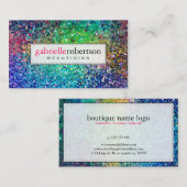 モダンカラフルグリッター 名刺 (正面/裏面)