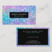モダンカラフルグリッター 名刺 (正面/裏面)