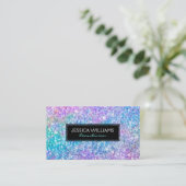 モダンカラフルグリッター 名刺 (スタンド正面)
