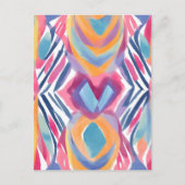 モダンカラフルコンテンポラリー | 明るい水色 ポストカード (正面)