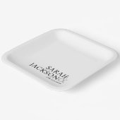 モダンカラフルシンプルフォント紙プレート ペーパープレート (傾斜あり)