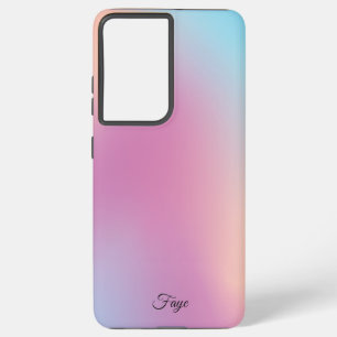 モダンカラフルシンプル銀河系海 SAMSUNG GALAXY S21 ULTRAケース