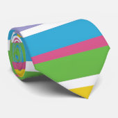 モダンカラフルストライプお尻おもしろい名門私立校風の ネクタイ (ロール)