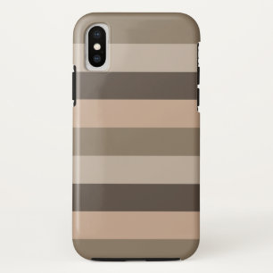モダンカラフルストライプの型 iPhone X ケース