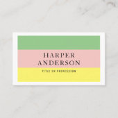 モダンカラフルストライププロフェッショナル 名刺 (正面)