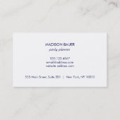 モダンカラフルストライプ紙吹雪 名刺 (裏面)