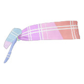 モダンカラフルストライプ虹三角形パターン タイヘッドバンド (回転270)