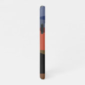 モダンカラフルストライプ虹三角形パターン iPhoneケース (右側)