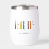 モダンカラフルタイポグラフィ先生名 (正面)