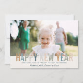 モダンカラフルタイポグラフィ写真新年 (正面)