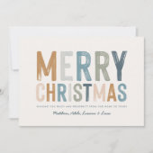 モダンカラフルタイポグラフィ シーズンカード (正面)