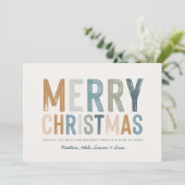 モダンカラフルタイポグラフィ シーズンカード (スタンド正面)