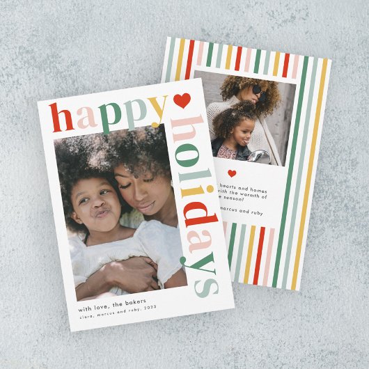 モダンカラフルタイポグラフィ シーズンカード