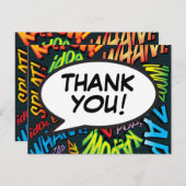 モダンカラフルタイポグラフィ 案内ポストカード (正面/裏面)