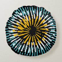 モダンカラフルターコイズラウンド装飾用クッション