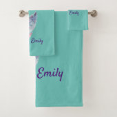 モダンカラフルターコイズ バスタオルセット (インサイチュ)