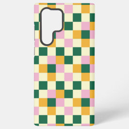 モダンカラフルチェッカーボード SAMSUNG GALAXY S22 ULTRAケース