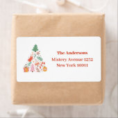 モダンカラフルツリー ラベル (インサイチュ)