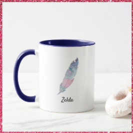 モダンカラフルティール（緑がかった色） マグカップ