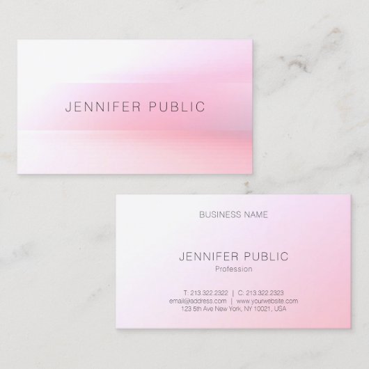 モダンカラフルテンプレートエレガントデザイントレンディー 名刺 (正面/裏面)