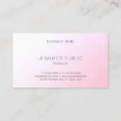 モダンカラフルテンプレートエレガントデザイントレンディー 名刺 (裏面)