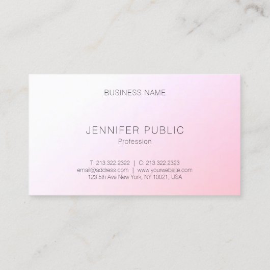 モダンカラフルテンプレートエレガントデザイントレンディー 名刺 (裏面)