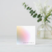 モダンカラフルテンプレートエレガントトレンディー スクエア名刺 (スタンド正面)