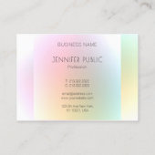 モダンカラフルテンプレートエレガントトレンディー 名刺 (裏面)