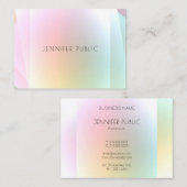 モダンカラフルテンプレートエレガントトレンディー 名刺 (正面/裏面)