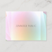 モダンカラフルテンプレートエレガントトレンディー 名刺 (正面)