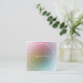 モダンカラフルテンプレートエレガントプロフェッショナル スクエア名刺 (スタンド正面)