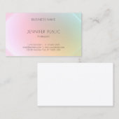 モダンカラフルテンプレートエレガントプロフェッショナル 名刺 (正面/裏面)