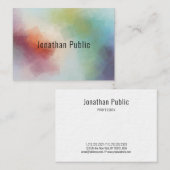 モダンカラフルテンプレート抽象芸術プロフェッショナル 名刺 (正面/裏面)