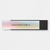 モダンカラフルトレンディーエレガントテンプレート サインプレート (正面)