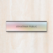 モダンカラフルトレンディーエレガントテンプレート サインプレート (正面)