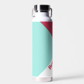 モダンカラフルトレンディーパーソナライズされた名 ウォーターボトル (正面)
