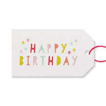 モダンカラフルハッピーバースデー