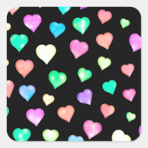 モダンカラフルハート