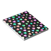 モダンカラフルハート ノートパッド (アングル)