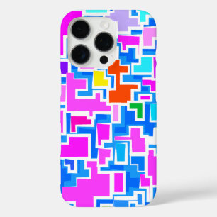 モダンカラフルパターンデザイン iPhone 16 PROケース