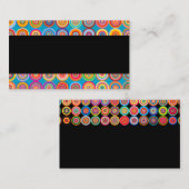 モダンカラフルパターン名刺テンプレート 名刺 (正面/裏面)