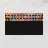 モダンカラフルパターン名刺テンプレート 名刺 (裏面)