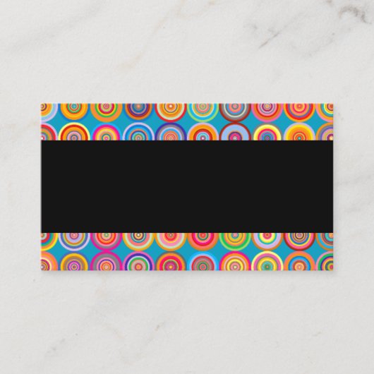 モダンカラフルパターン名刺テンプレート 名刺 (正面)